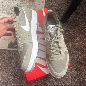 Nike Sage Green and White Athletic Shoes